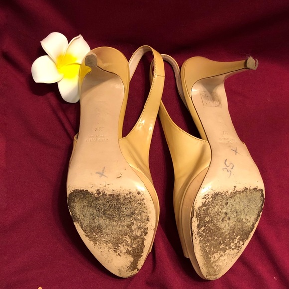 Miu Miu Patent 4” Nude Heels - Picture 3 of 6